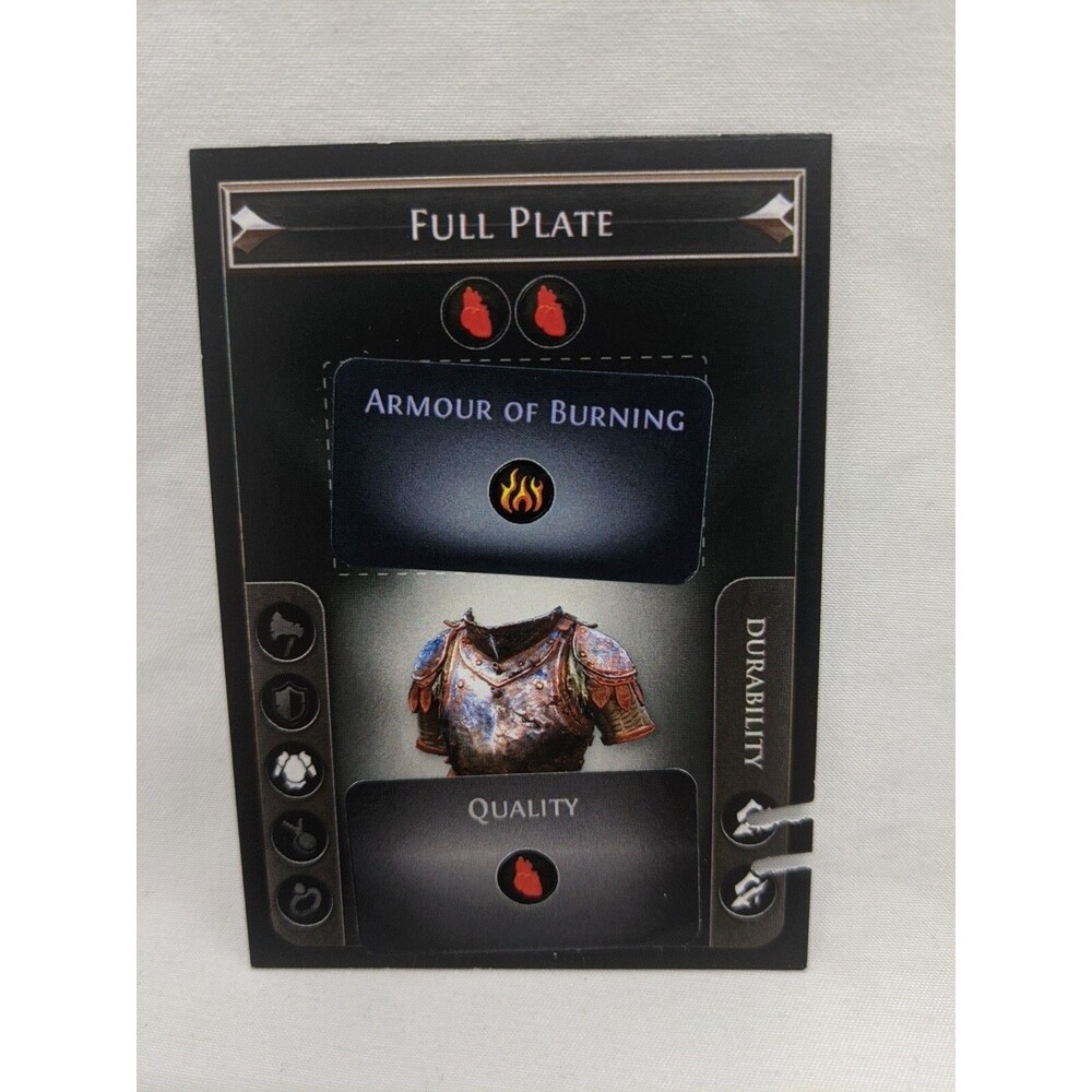 *Punched* Path Of Exile Exilecon Full Plate Of Burning Magic Trading Card
